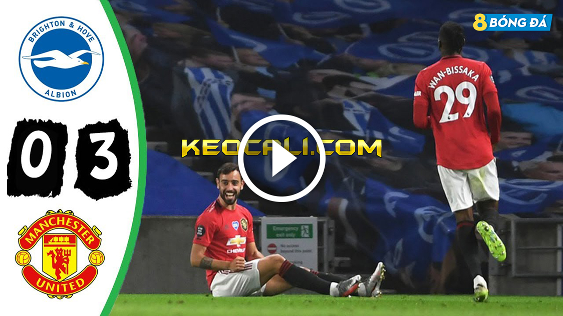 Highlight Brighton 0-3 Man Utd – Màn trình diễn đỉnh cao